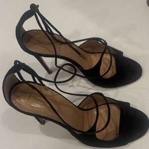 Elegant Black Strappy Heels